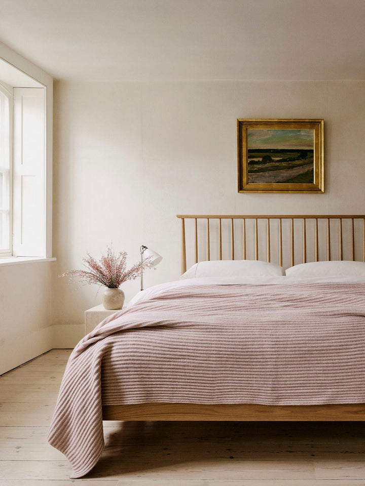 Kaschmir Decke "Furrow Knitted Shell"