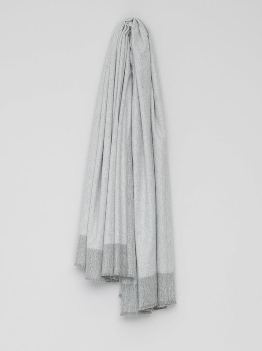 Cashmere Plaid "Arran Border Flannel White"