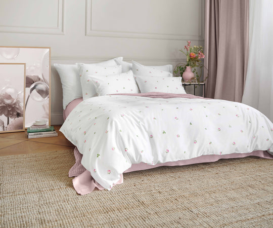 Satin Bedding "Jeunesse Blanc"