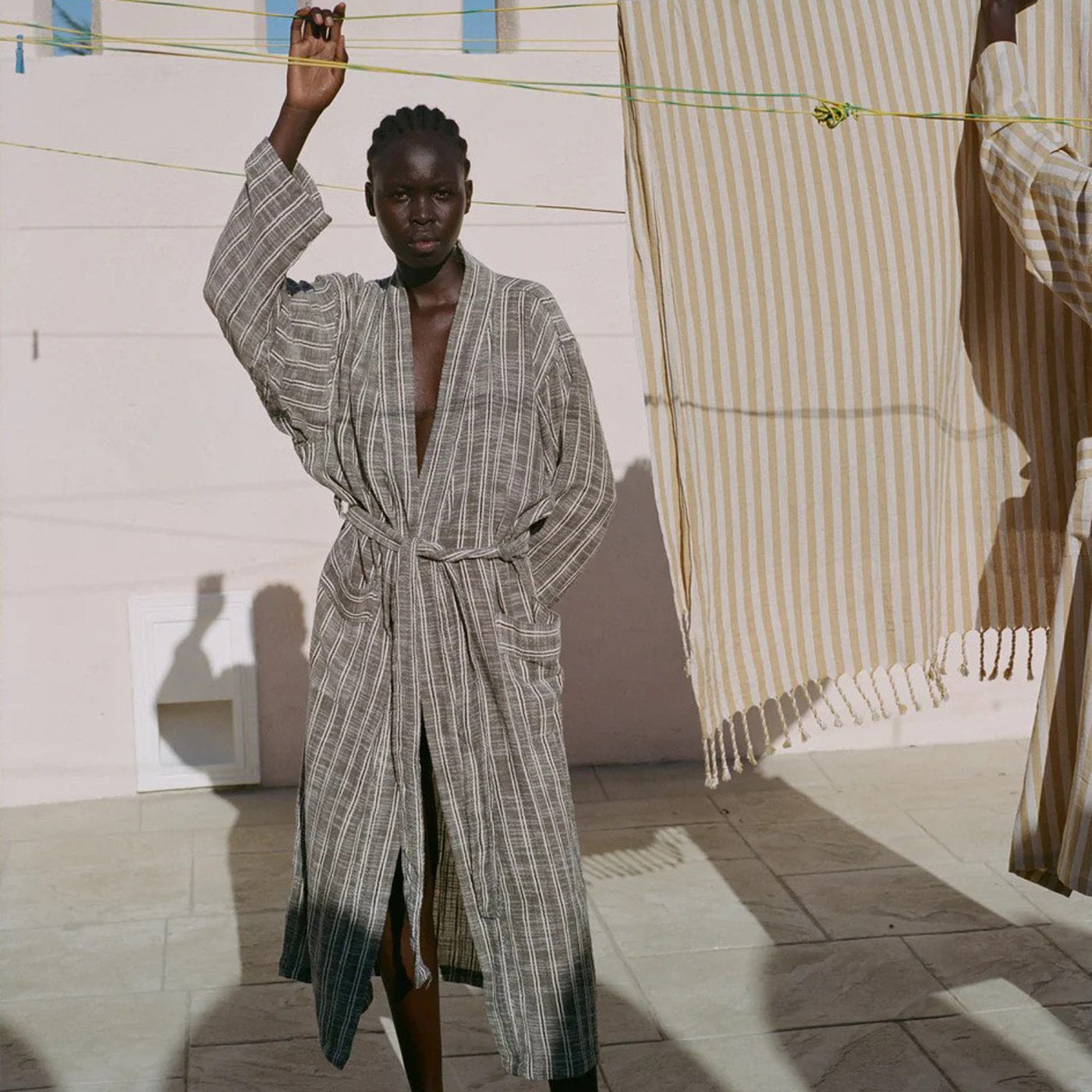 Baumwoll Bademantel "Basil"