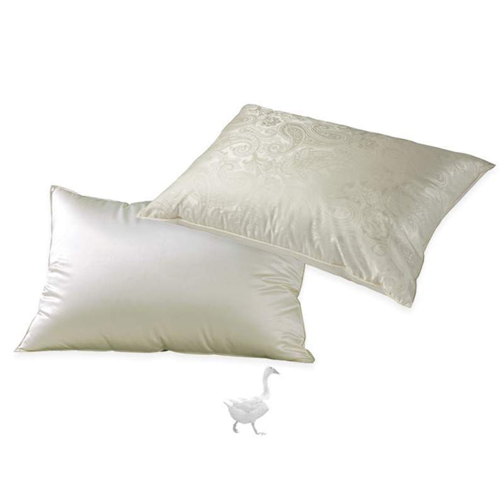 3 Kammer Daunenkopfkissen mit Seide "Interlaken Silk"