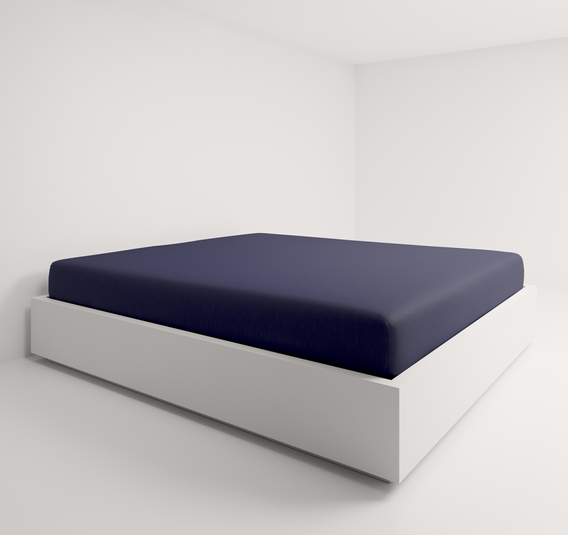 Linen Fitted Sheet "Leitner Uni 163", 14 Colors