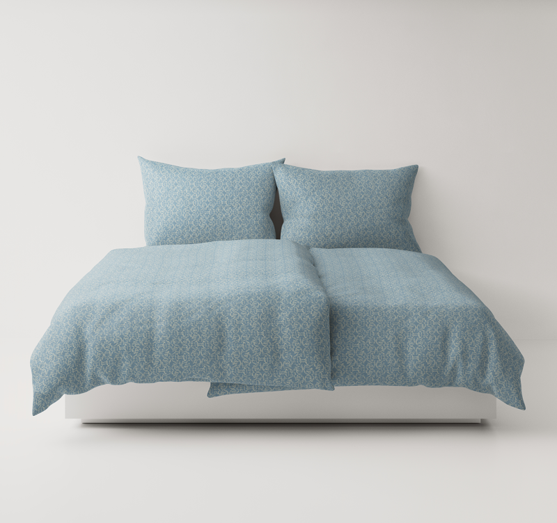 Жакардова постільна білизна з супіма-бавовни "Leitner Eden" у 5 кольорах