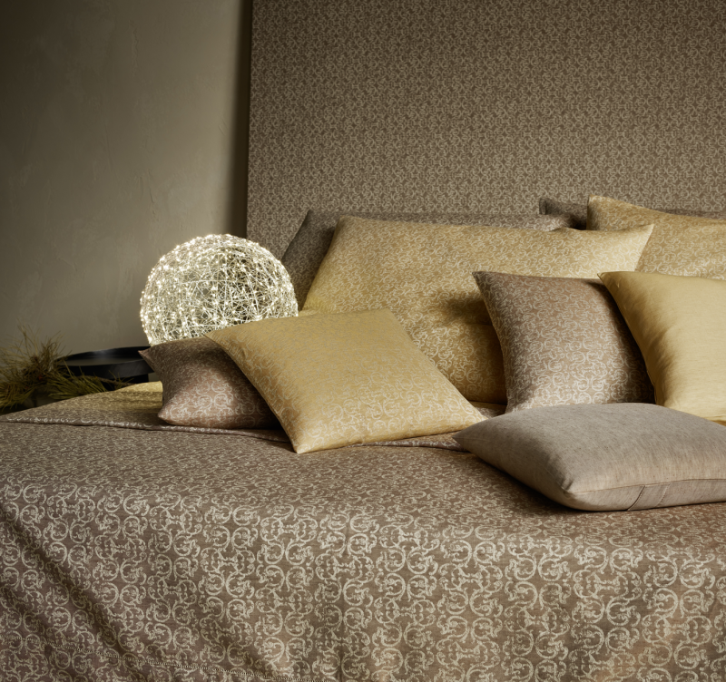 Жакардова постільна білизна з супіма-бавовни "Leitner Eden" у 5 кольорах