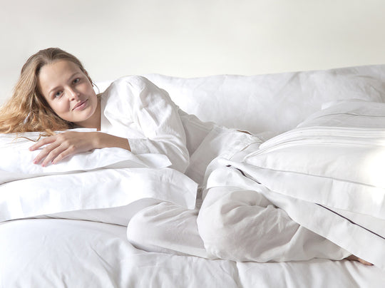 Leinen Bettwäsche "Classic White"