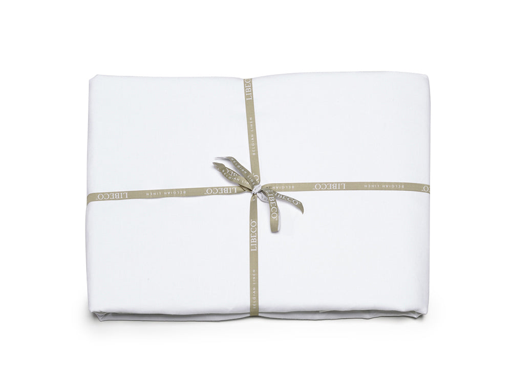 Leinen Spannbettlaken "Classics Geneva White"