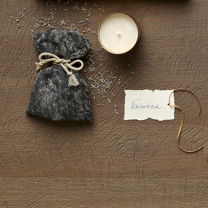 Edles Jacquard Lavendelsäckchen "Haithabu", 15 x 25 cm