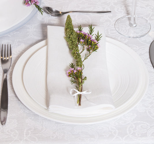 Leinentischwäsche Serie "Uni 163" in 13 Farben