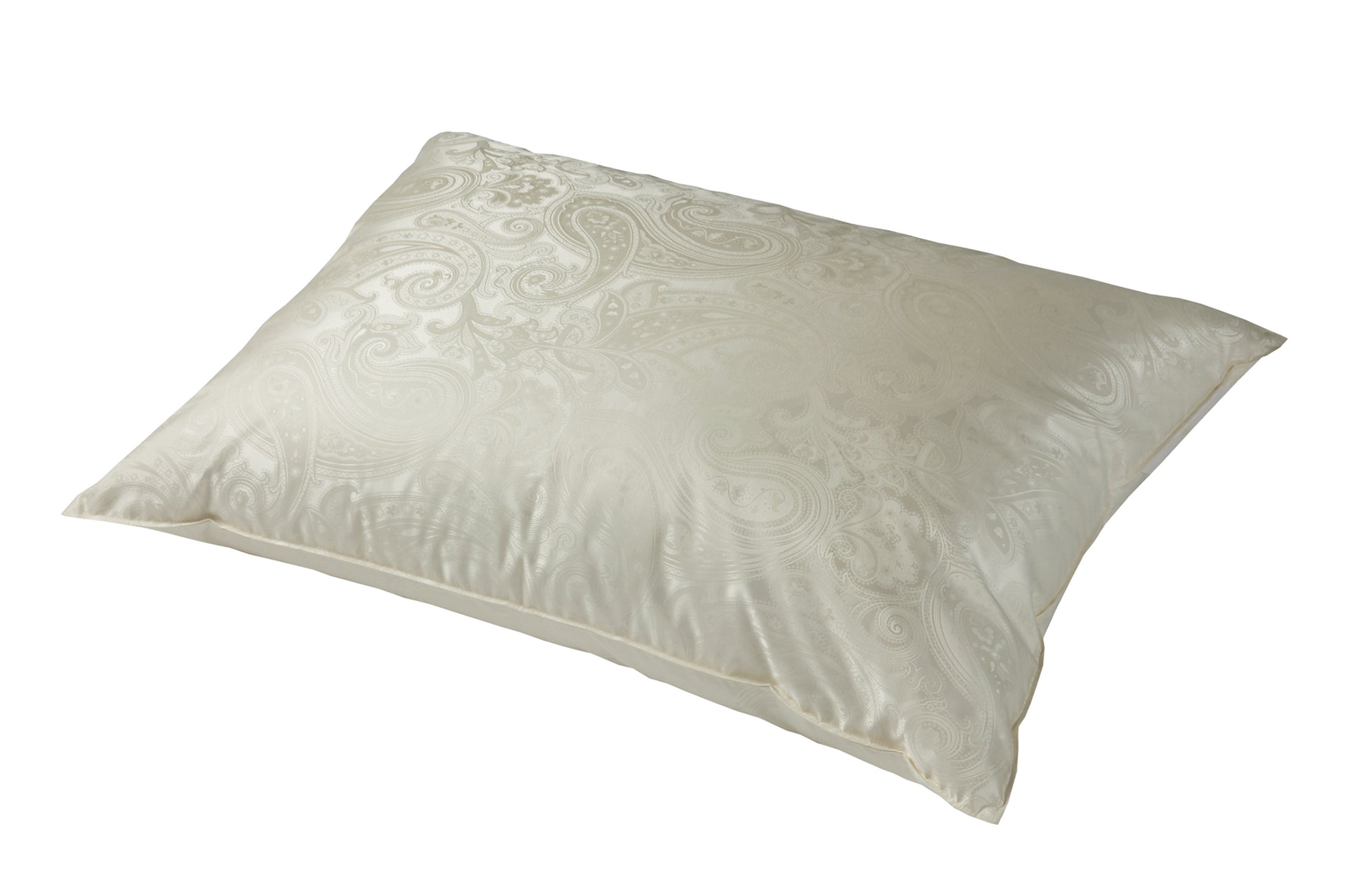 Mittelfestes 3 Kammer Eiderdaunen-Seidenkopfkissen "Princess"