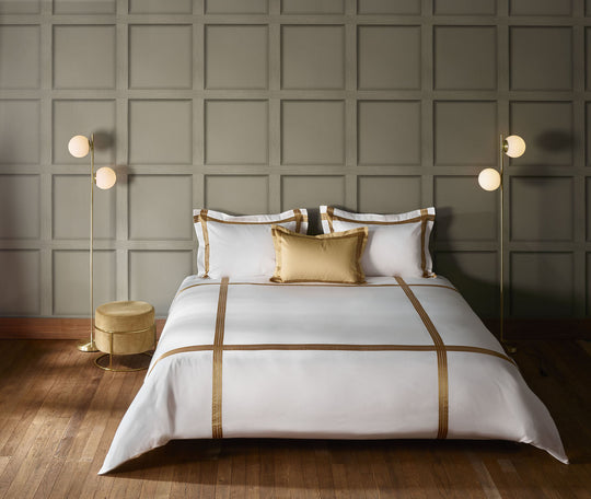 Satin bed linen "Sorbe Creme Caramel"