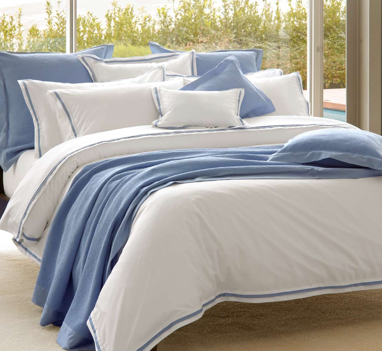 Satin linge de lit "Sea Island Eden"