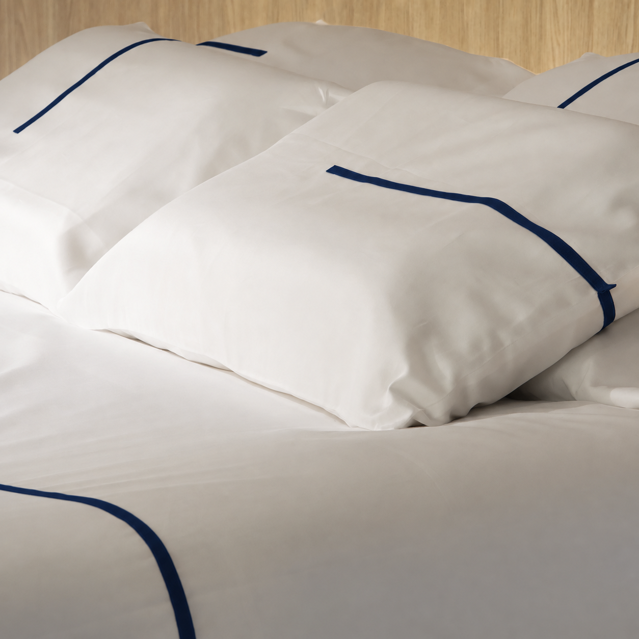 Satin Bettwäsche "Phi White Beige"