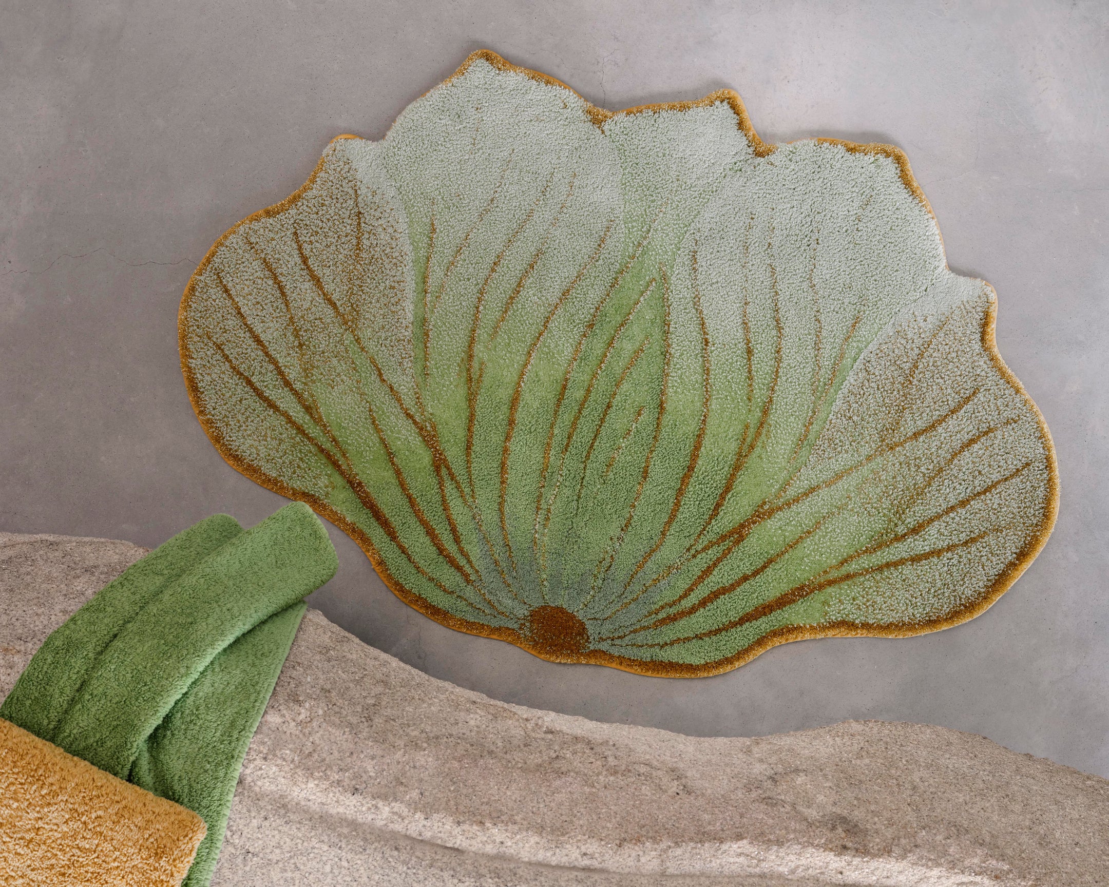 Badeteppich "Lotus", 80 x 120 cm