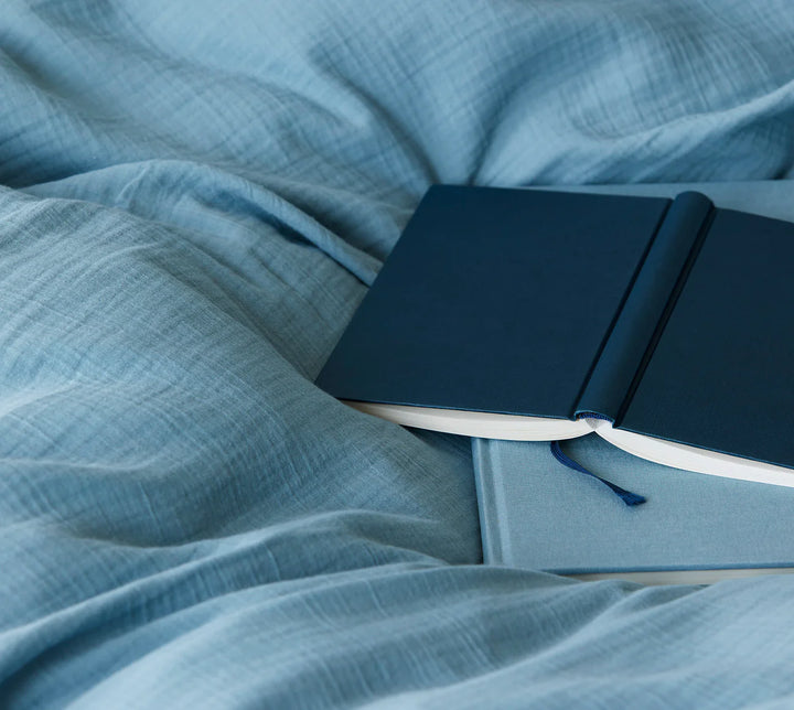 Mousselin Bettwäsche "Smooth Smokey Blue"