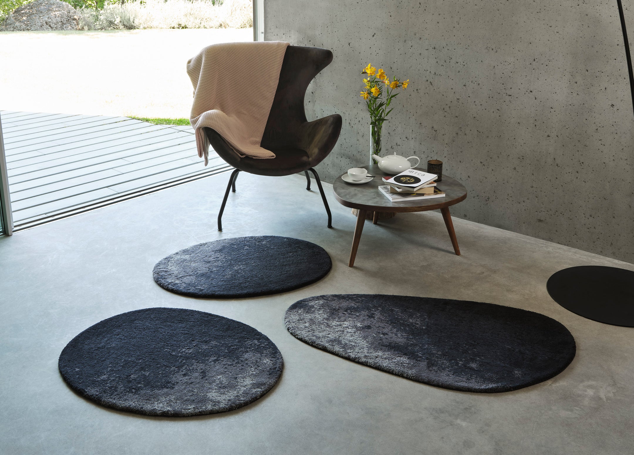 Badeteppich "Stone Black", in 2 Größen