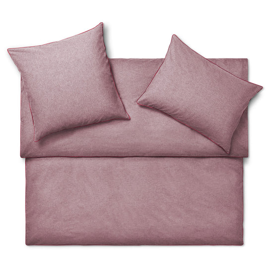 Raffinata biancheria da letto in flanella di cotone "PEPE", rouge
