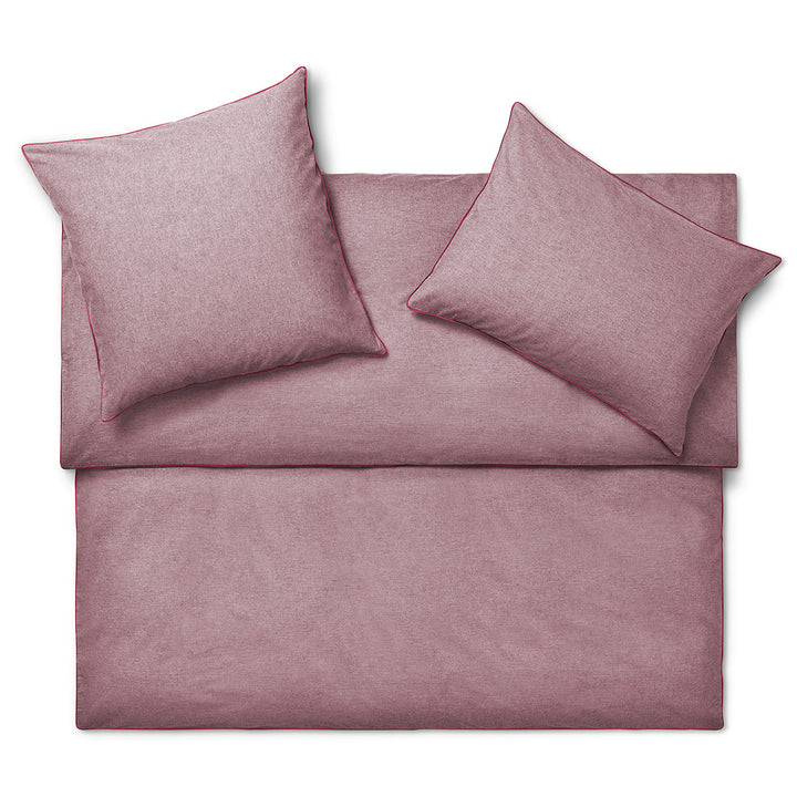 Feine Baumwoll Flanell Bettwäsche "PEPE", Rouge