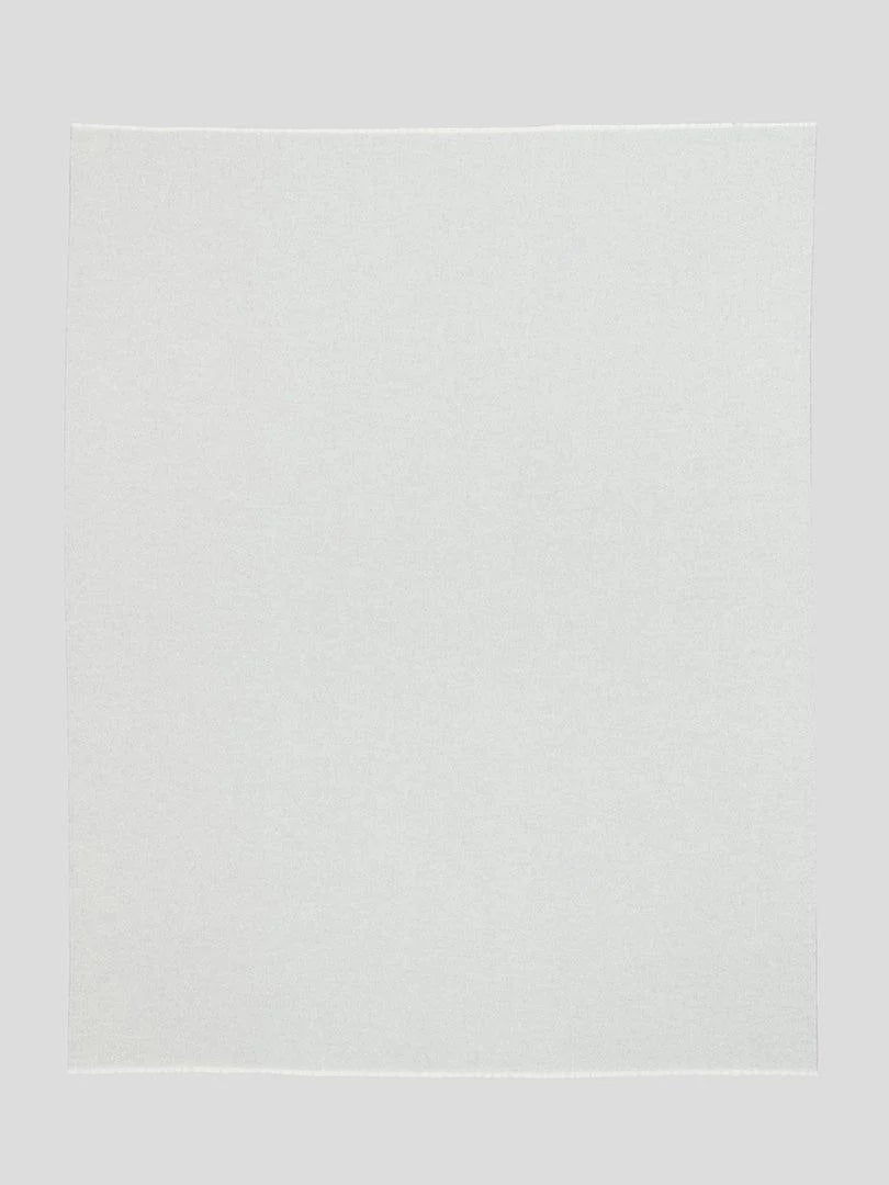 Lammwollplaid mit Kaschmir "Vale Reversible White Silver"