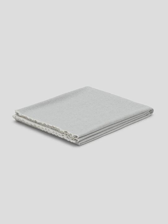 Lambswool Plaid with Cashmere "Vale Reversible White Silver"