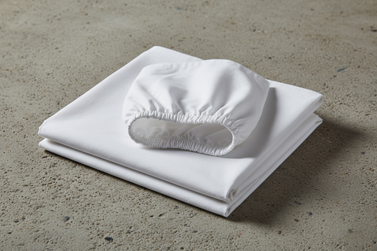 Drap-housse en percale "Fresco White 400 TC"