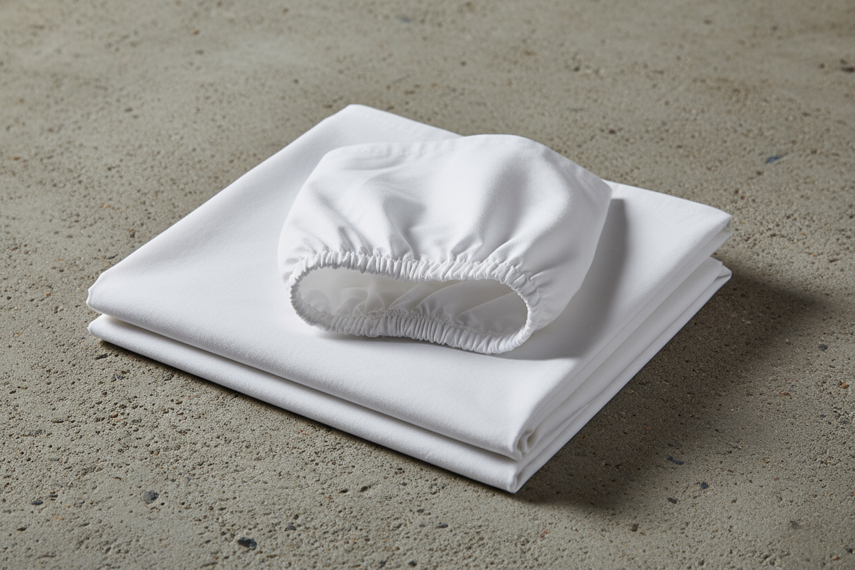 Perkal Spannbettlaken "Fresco White 400 TC"