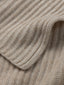 Kaschmir Decke "Furrow Knitted Natural"