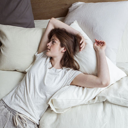 Ropa de cama de lino prelavada "Madison Light Grey"