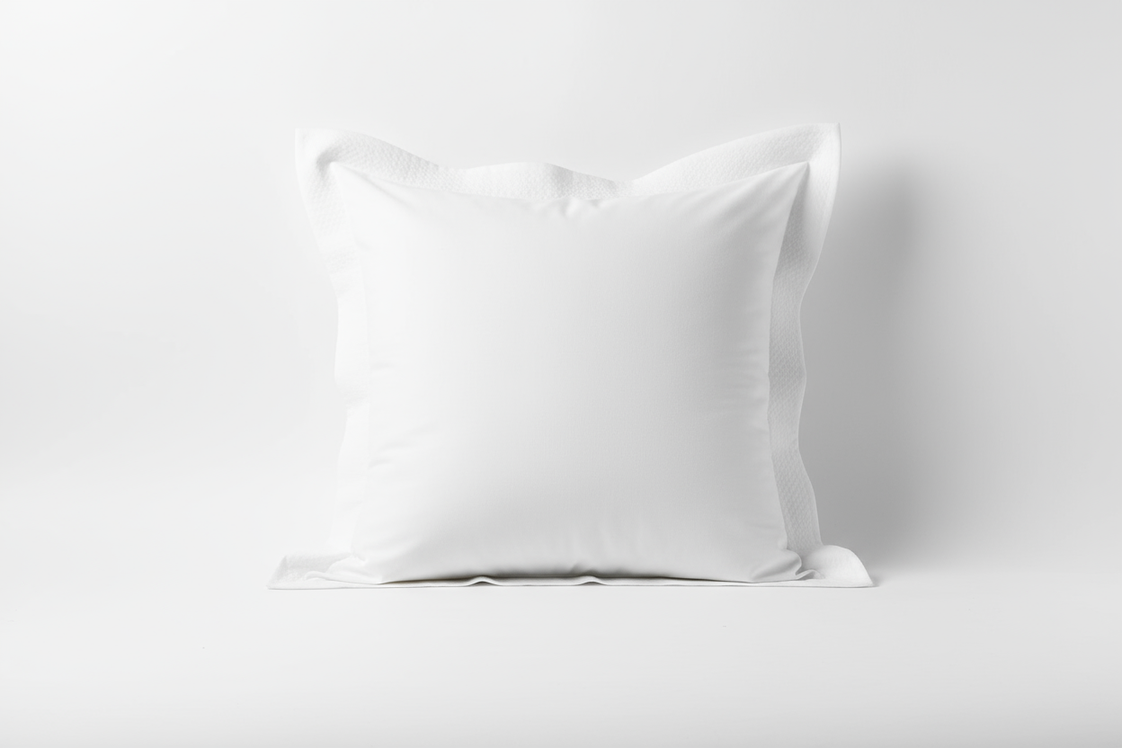 Fehér, egyszerű szatén ágyneműhuzat "Fifth Avenue"