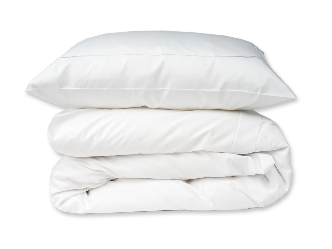 Satin Bettwäsche "New York White"