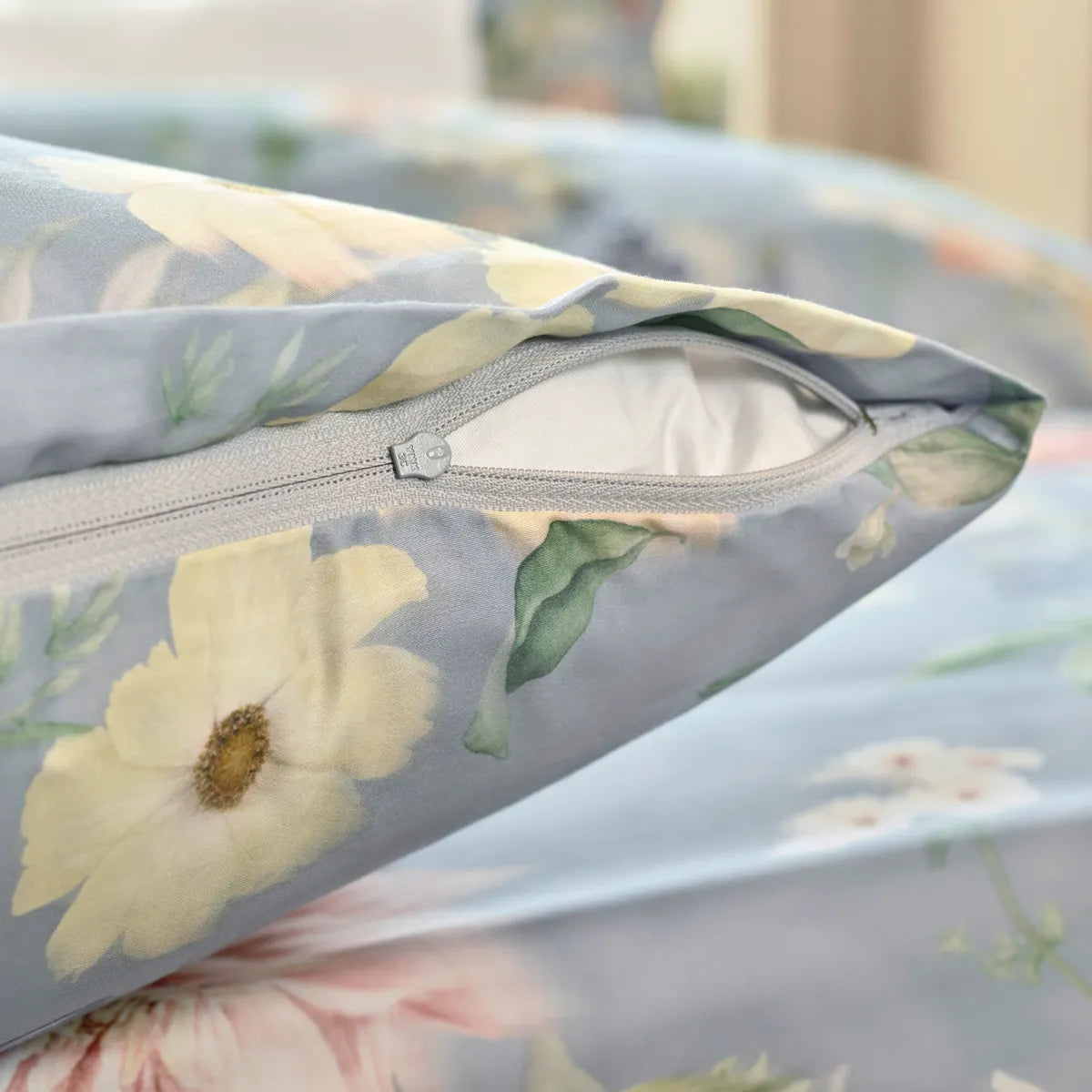 Ropa de cama de satén "Jeunesse Blanc"