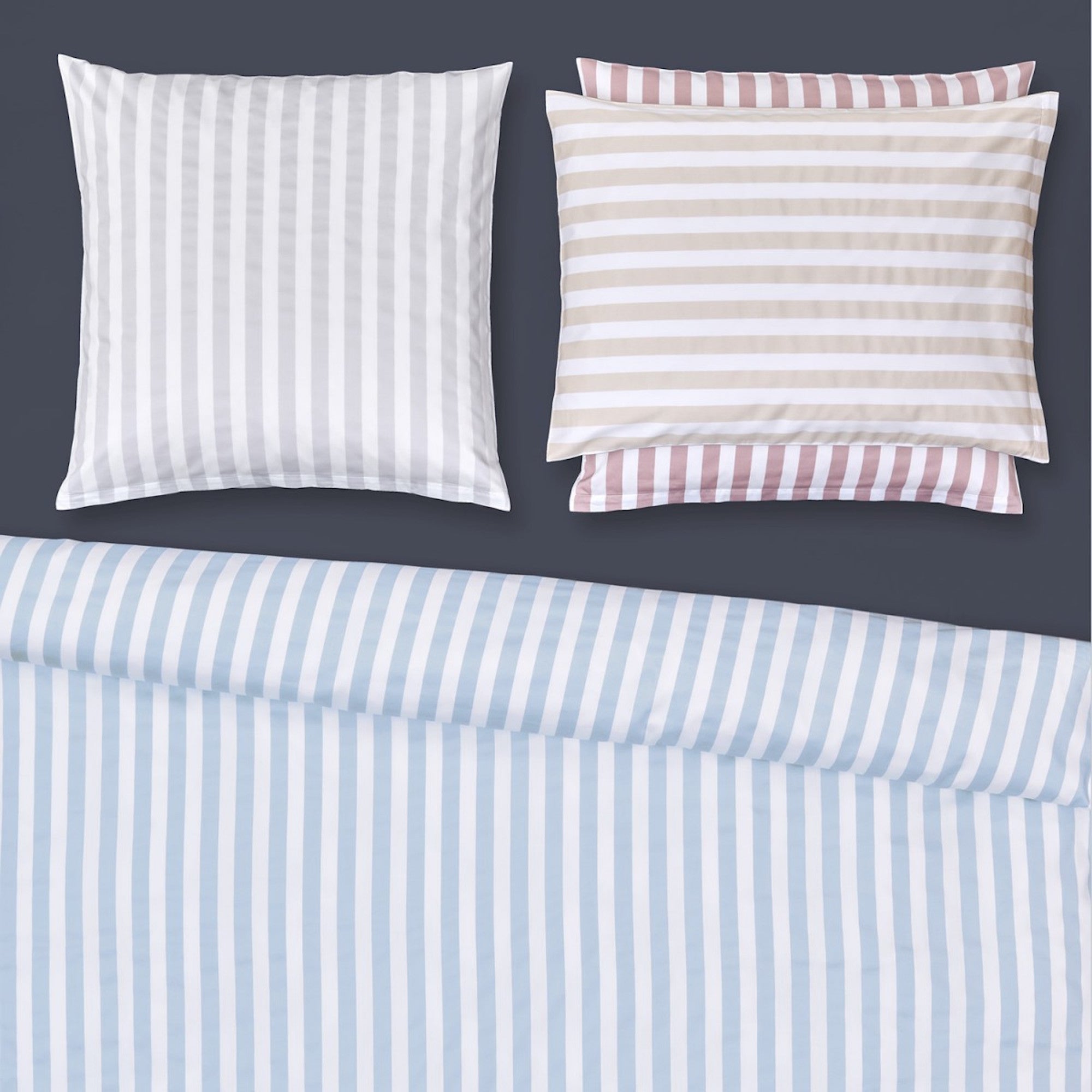 ملاءات سرير ساتان "Calma Beige"