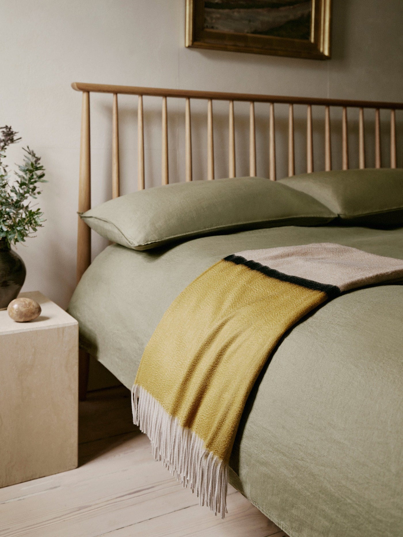 Kaschmir Plaid "Arran French Gold Black"