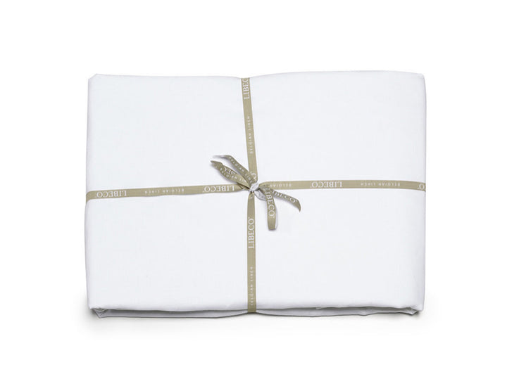 Leinen Spannbettlaken für hohe Matratzen "Classics Geneva White"