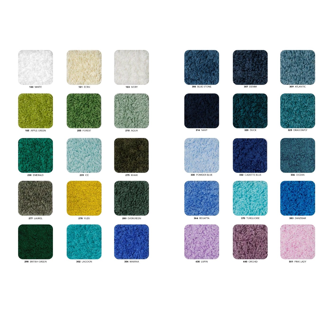 Super Pile Farbkarte