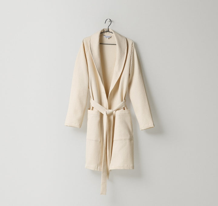 Weicher Baumwoll Pikee Bademantel