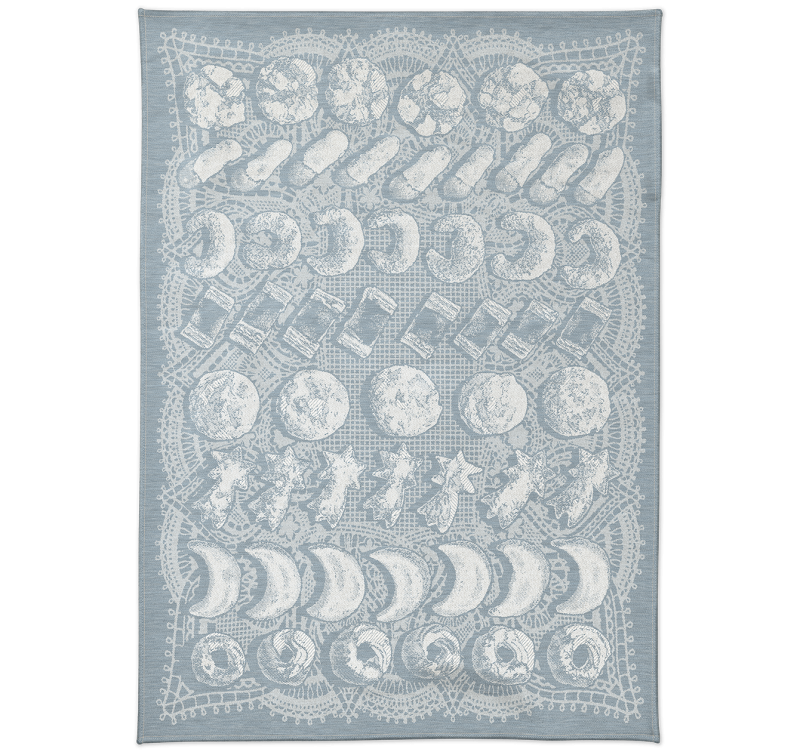 Küchentuch Halbleinen "Kekse" 9 Farben