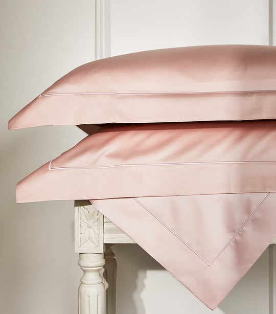 Satin Bedding Giza Cotton "Bourdon Nuage Rose"