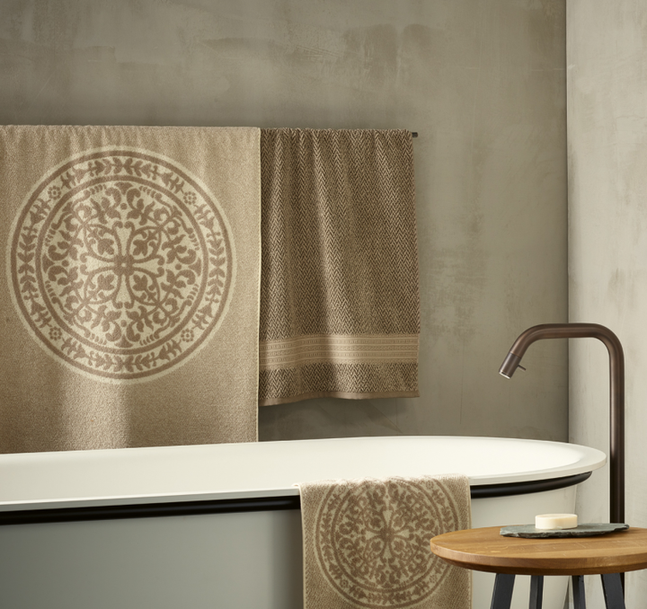 Duschvorleger mit Leinen "Rosetta" 9 Farben