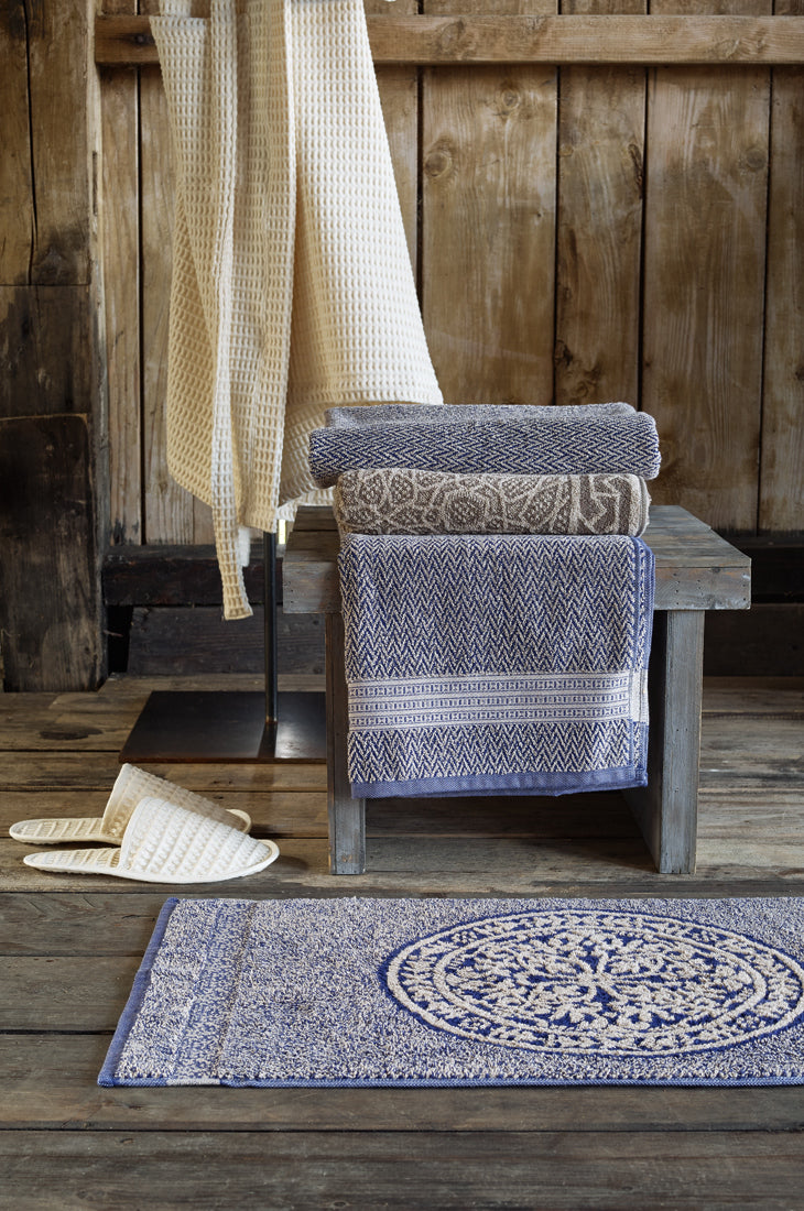 Duschvorleger mit Leinen "Rosetta" 9 Farben