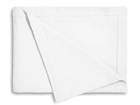 Narzuta z wypukłym wzorem "Castellano Blanc", w 3 rozmiarach