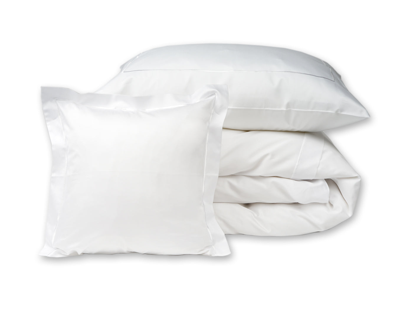 Satin Bettwäsche "New York White"