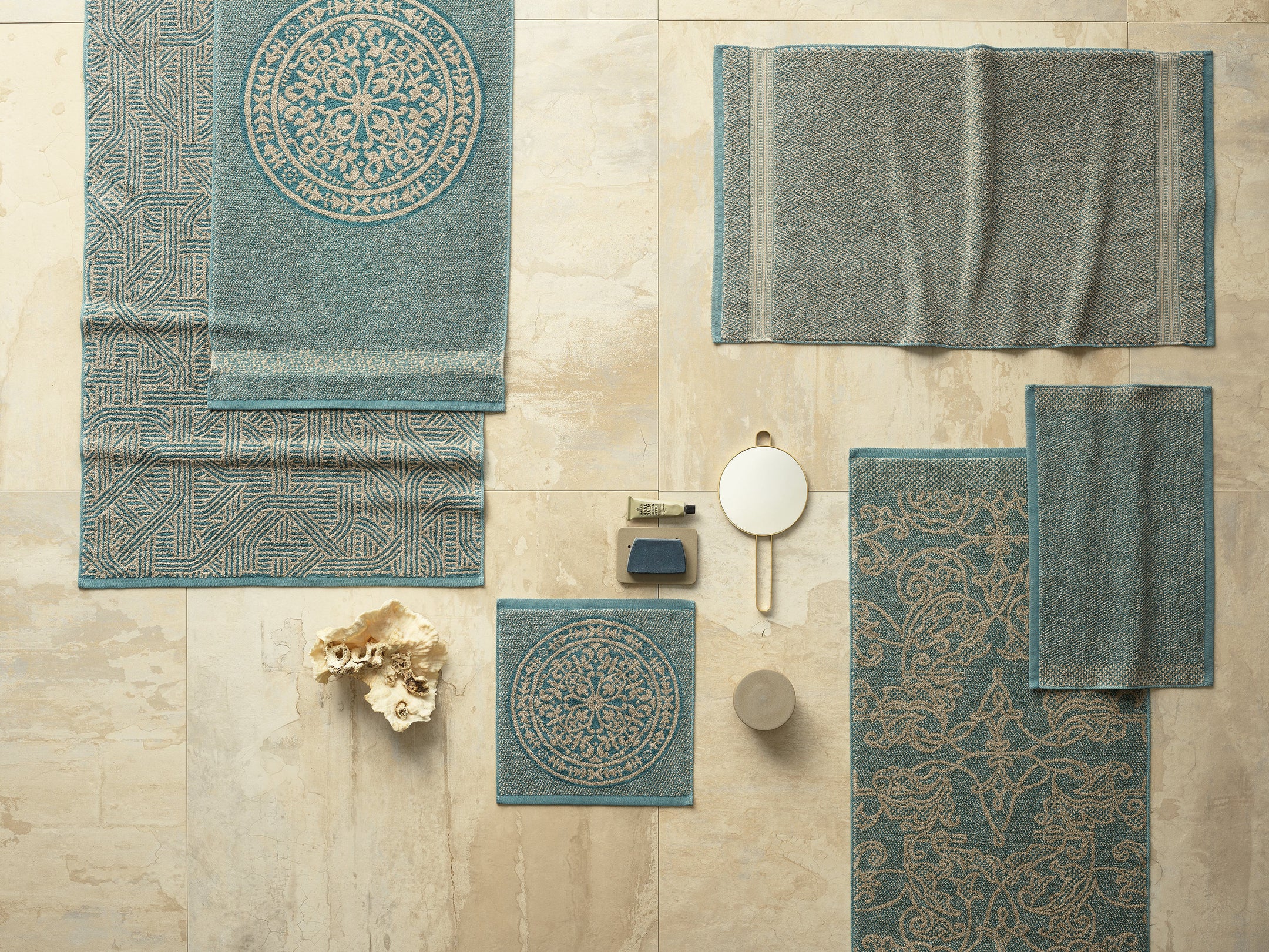 Duschvorleger mit Leinen "Rosetta" 9 Farben