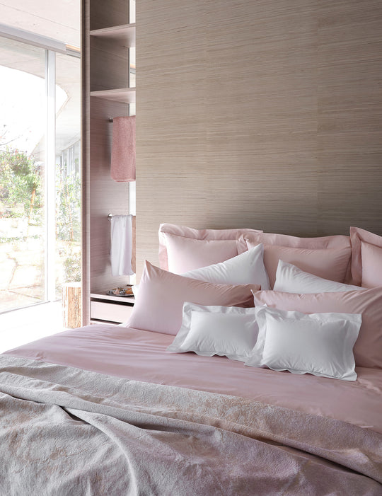 Percale Bed Linen 700 TC "Estrela" Nuage Rose 500