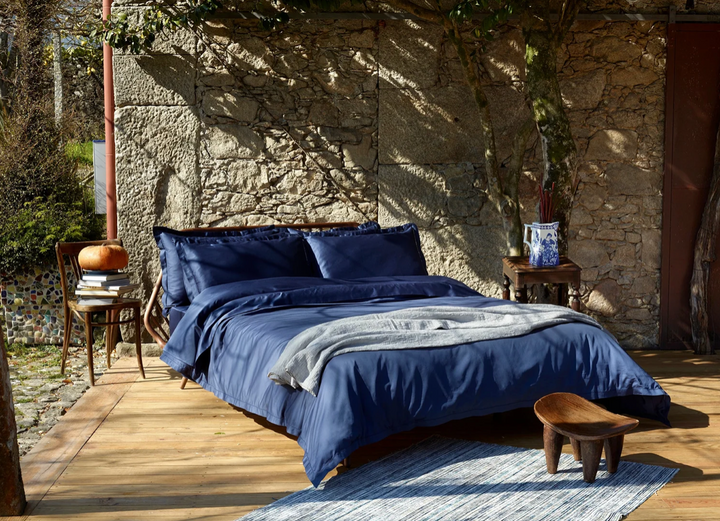 Satin Bettwäsche 430 TC "Suave Midnight", Ägyptische Baumwolle
