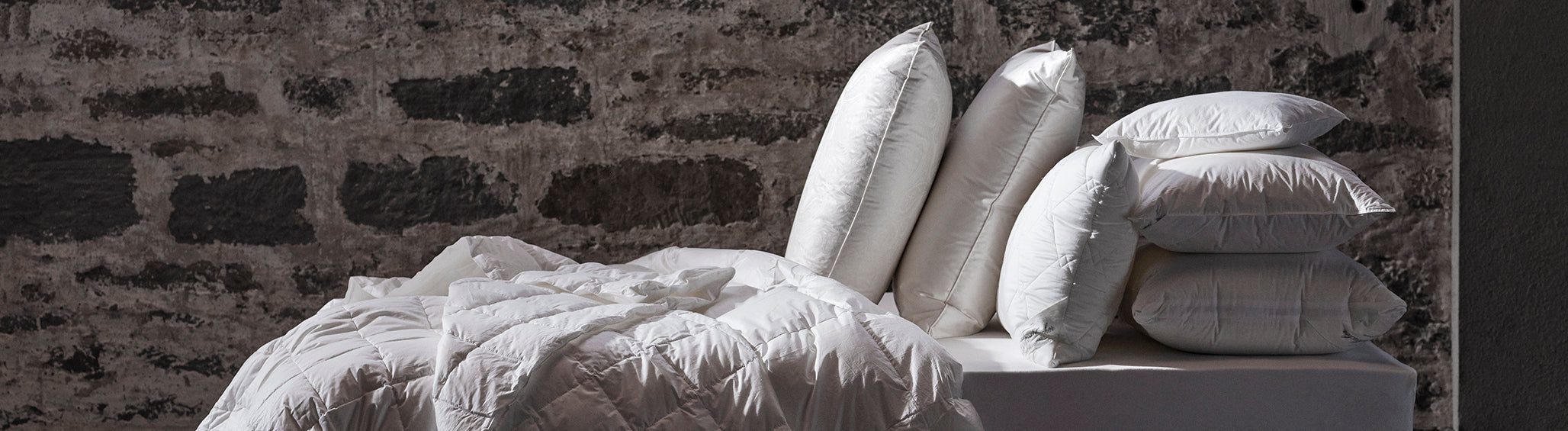 Eiderdaunen Kopfkissen "Baronet" 3 Stützvarianten