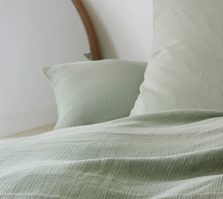 Mousselin Bettwäsche "Smooth Pistache"