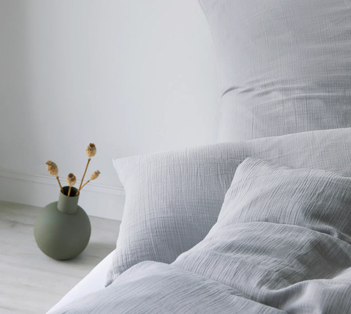 Mousselin Bettwäsche "Smooth Stone Grey"