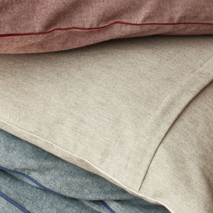 Feine Baumwoll Flanell Bettwäsche "PEPE", Gris