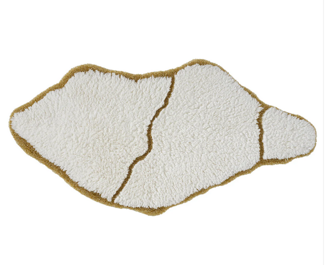 Design Badeteppich "Jess Gold"