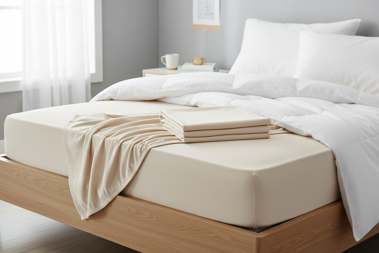 bitte das Spannbettlaken etwas heller